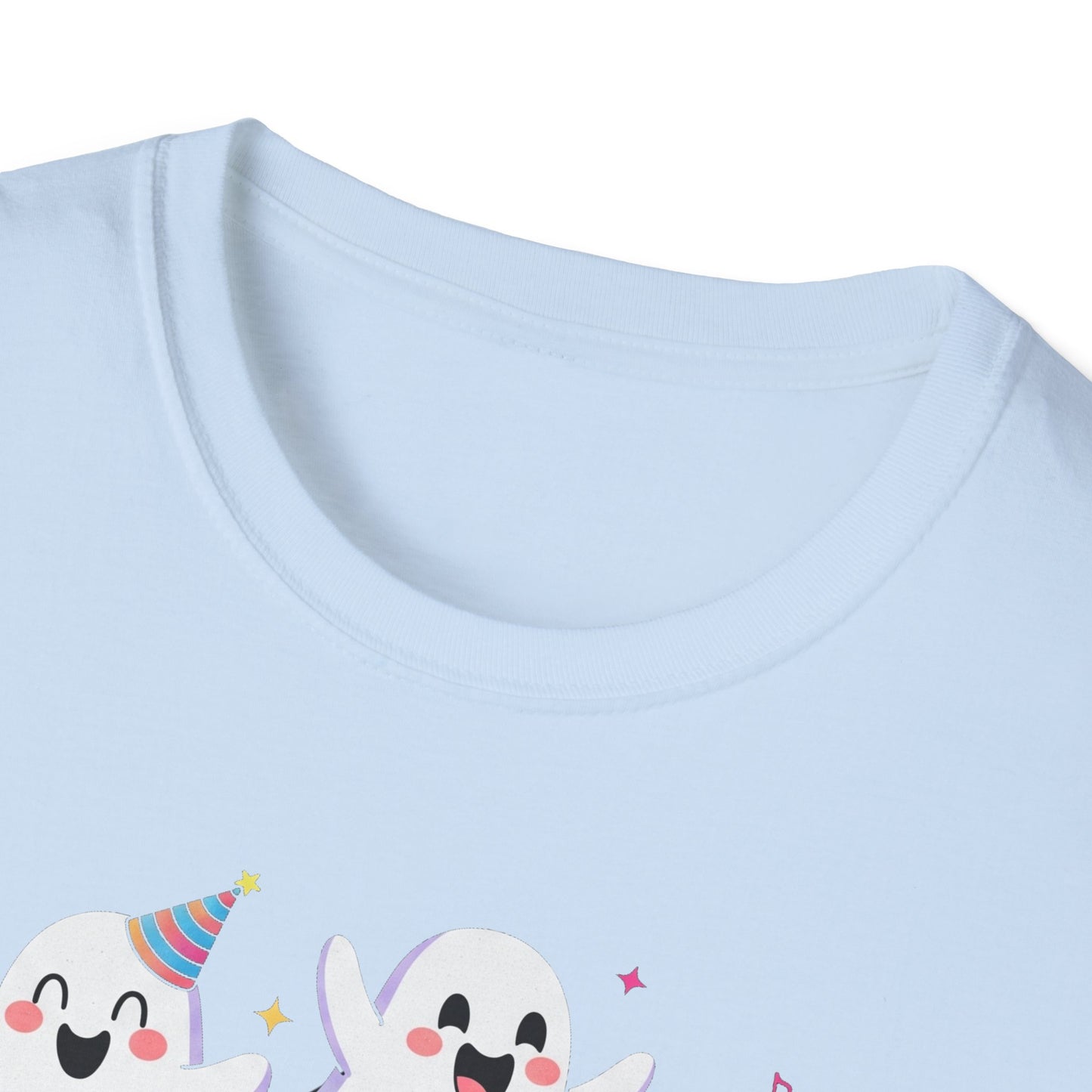 Ghoulish Fun T-Shirt, Ghost Theme Tee, Unisex Halloween Shirt, Cute Spooky Apparel, Fun Costume Idea, Party Outfit
