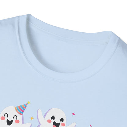 Ghoulish Fun T-Shirt, Ghost Theme Tee, Unisex Halloween Shirt, Cute Spooky Apparel, Fun Costume Idea, Party Outfit