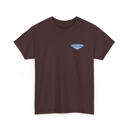 Horningford Creamery Unisex Heavy Cotton Tee - Farm Fresh Design with Cow Graphic