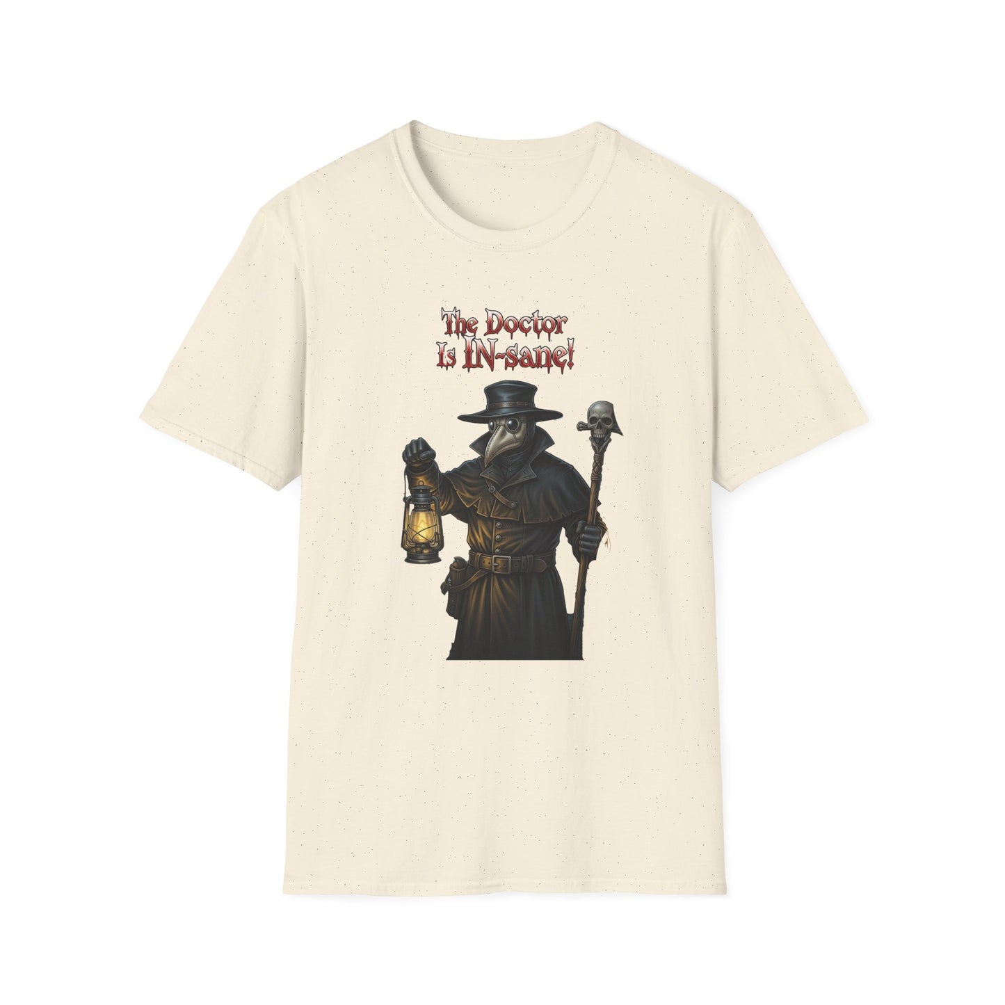 Gothic Plague In-sane Doctor T-Shirt, Unisex Softstyle Tee, Spooky Halloween Tee, Halloween Costume Shirt, Gift for Whovians, Dark Humor [...]