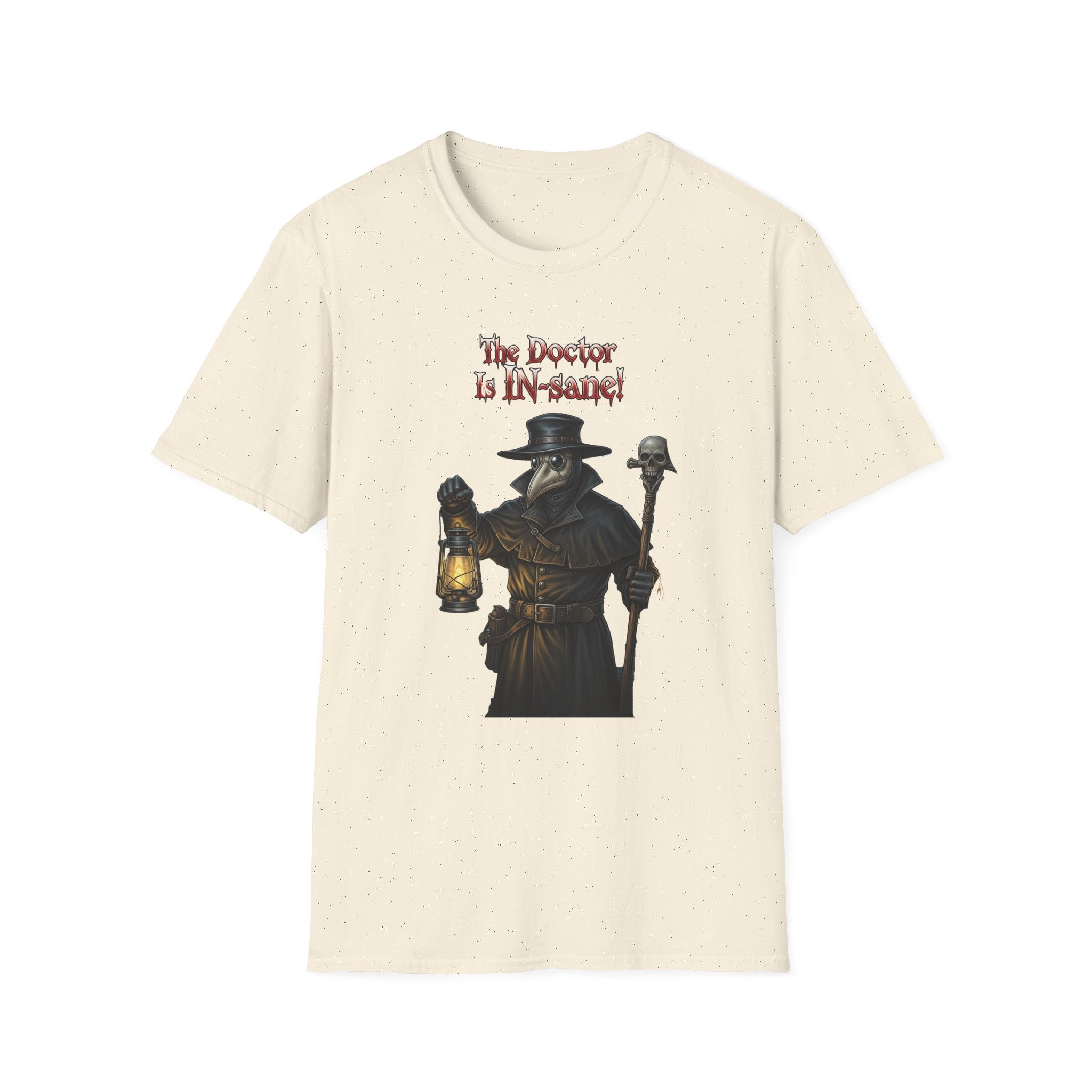 Gothic Plague In-sane Doctor T-Shirt, Unisex Softstyle Tee, Spooky Halloween Tee, Halloween Costume Shirt, Gift for Whovians, Dark Humor [...]