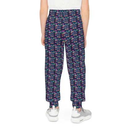 Vibrant Fantasy Clouds Youth Joggers - Soft and Comfortable Activewear for Kids