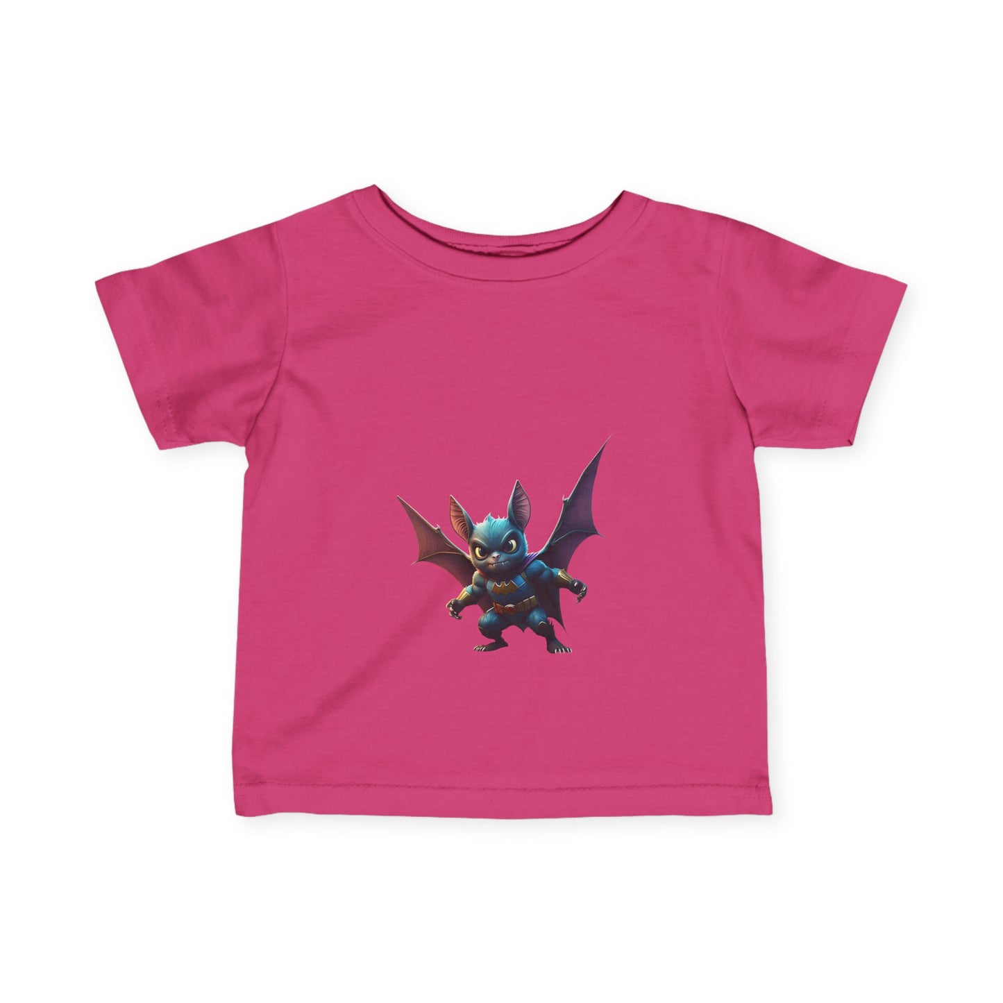 Cute Bat Man Super Hero Infant Tee for Playful Kids | Fun Graphic T-Shirt