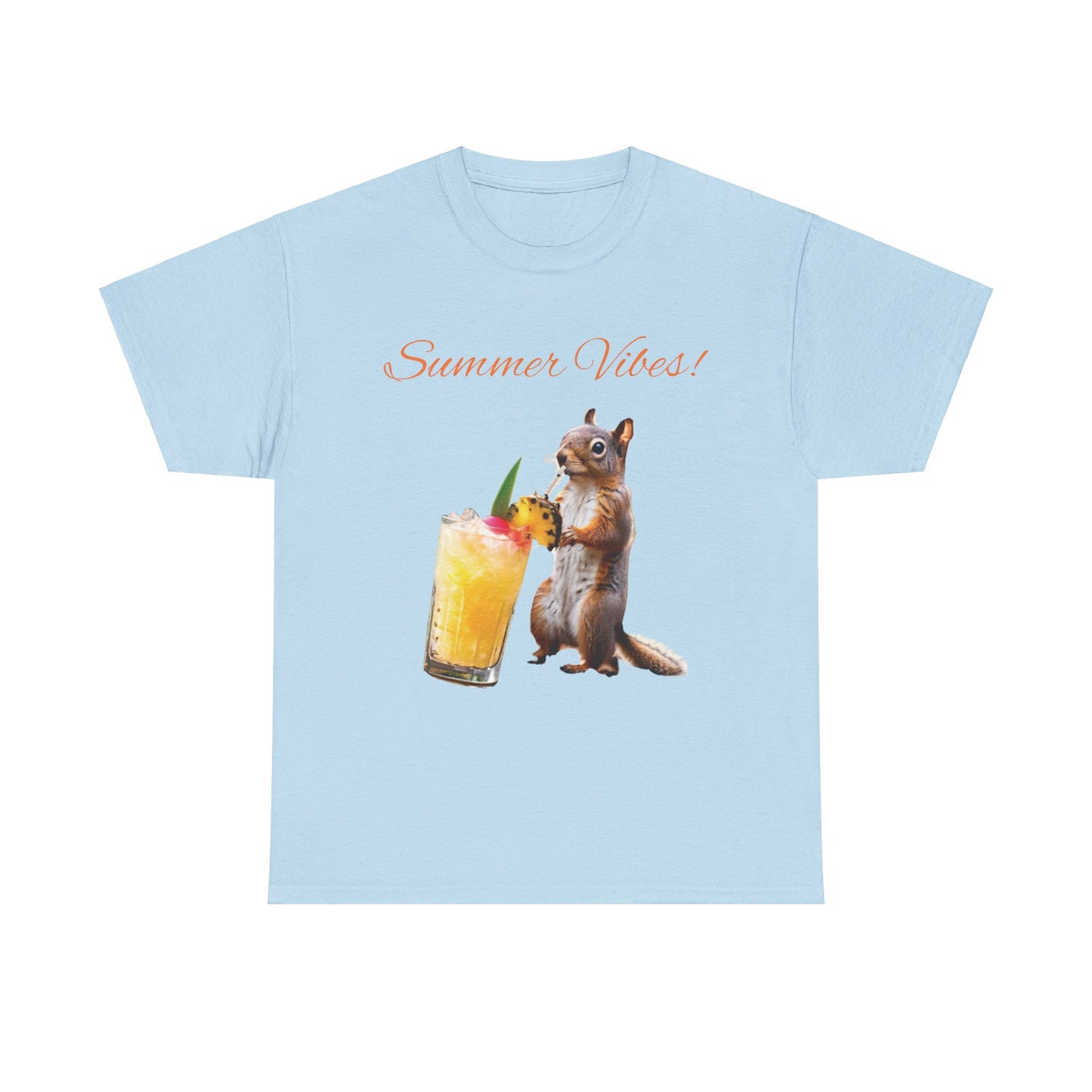 Summer Squirrel Chill Unisex Heavy Cotton Tee