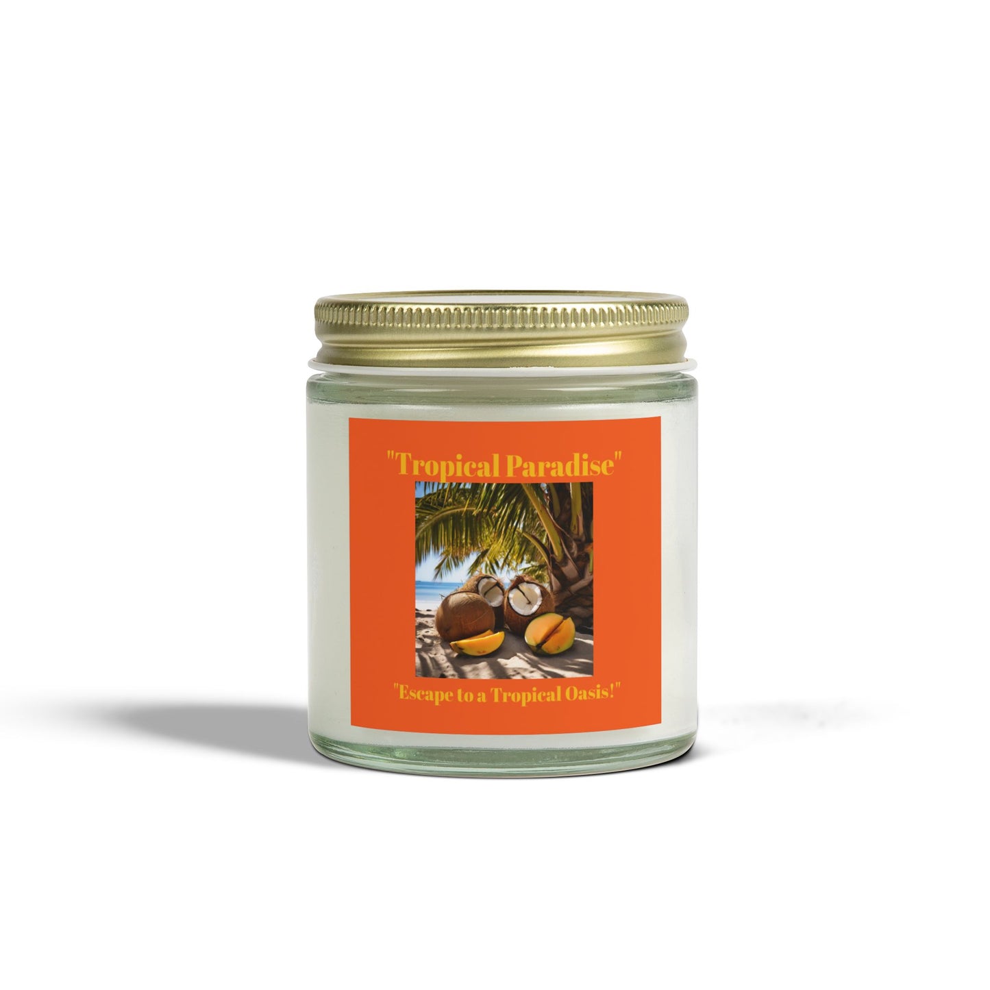 Scented Candles, Coconut Apricot Wax (4oz, 9oz)