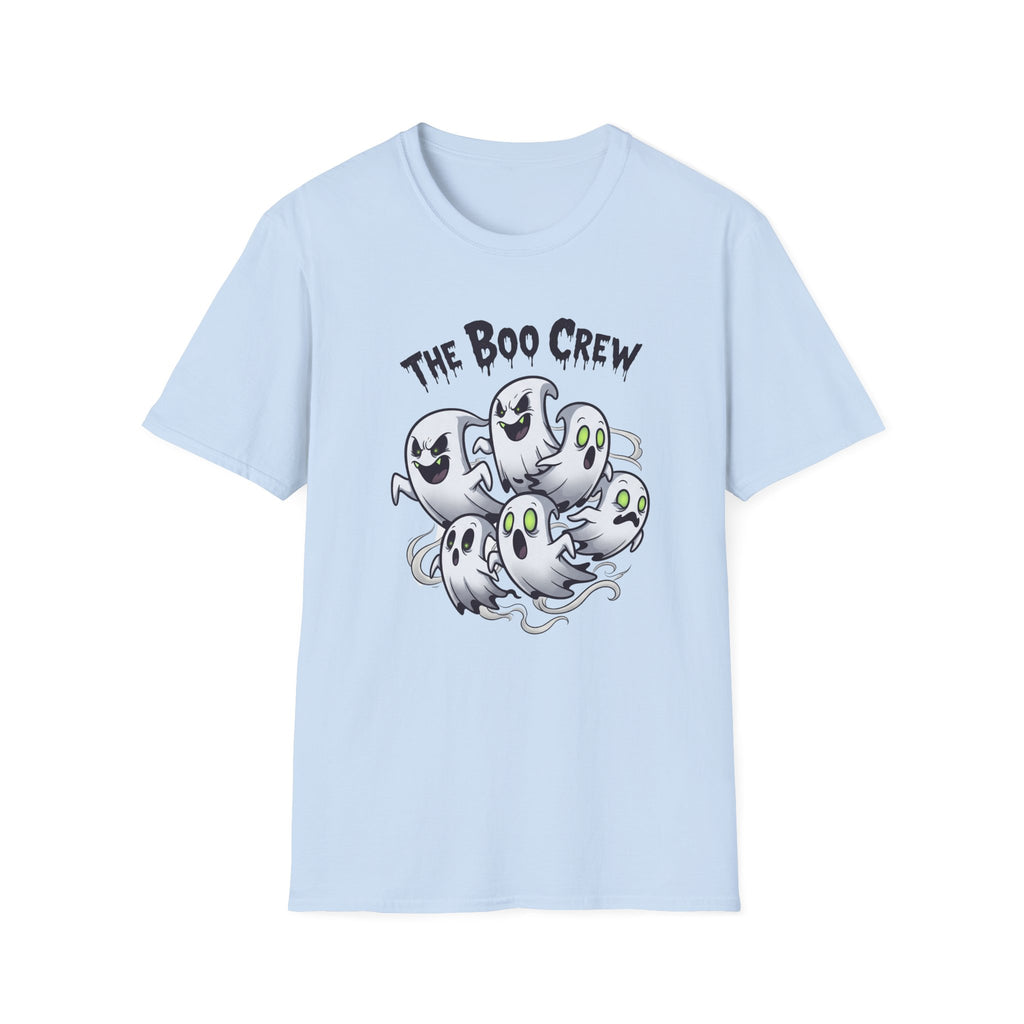 The Boo Crew T-Shirt - Spooky Halloween Tee, Unisex Casual Wear, Perfect for Trick-or-Treat, Halloween Party, Gift for Ghost Lovers