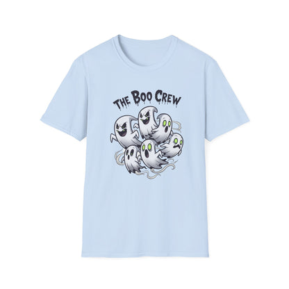 The Boo Crew T-Shirt - Spooky Halloween Tee, Unisex Casual Wear, Perfect for Trick-or-Treat, Halloween Party, Gift for Ghost Lovers