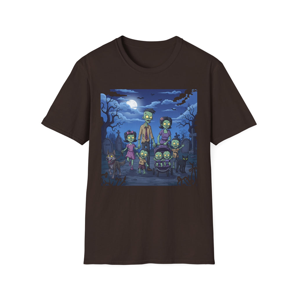 Zombie Family Halloween T-Shirt, Unisex Softstyle Tee for Men & Women, Funny Halloween Gift, Spooky Costume Top, Perfect for Halloween [...]