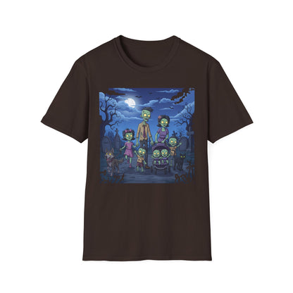 Zombie Family Halloween T-Shirt, Unisex Softstyle Tee for Men & Women, Funny Halloween Gift, Spooky Costume Top, Perfect for Halloween [...]