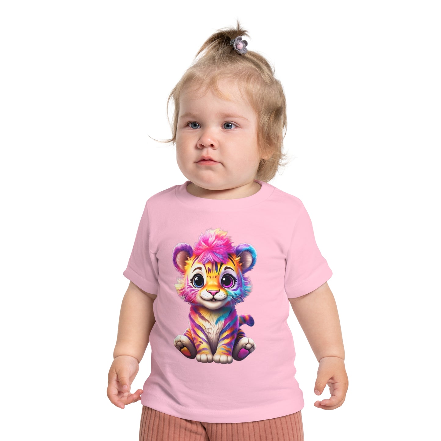 Colorful Baby Tiger & Butterfly Short Sleeve T-Shirt