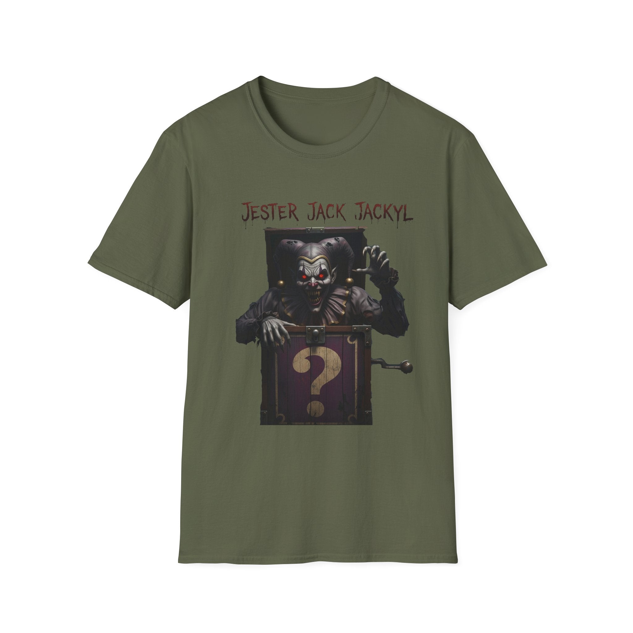 Jester Jack Jackyl Creepy Clown Graphic T-Shirt, Perfect for Halloween, Horror Fans, Scary Movie Night, Unisex Gift, Fun Adult Apparel