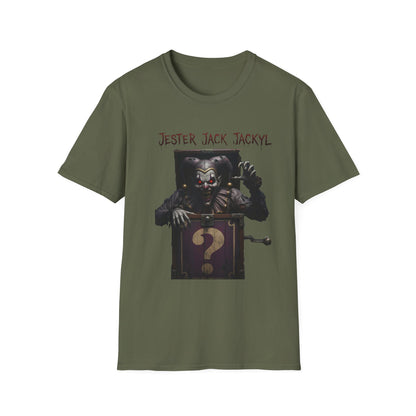 Jester Jack Jackyl Creepy Clown Graphic T-Shirt, Perfect for Halloween, Horror Fans, Scary Movie Night, Unisex Gift, Fun Adult Apparel