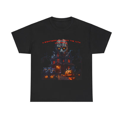 A Nightmare On Friday The 13th Halloween Unisex Heavy Cotton Tee