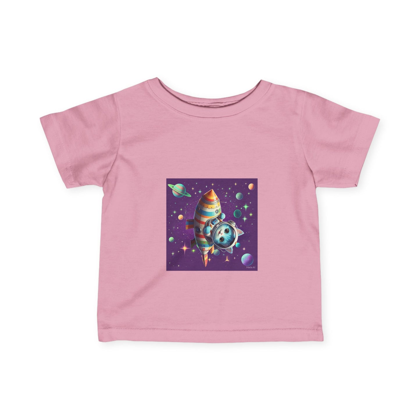 Cute Space-Themed Infant Tee - Adorable Baby Shirt for Young Explorers