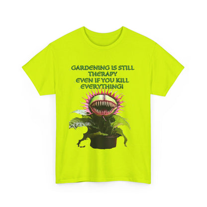 Gardening Is Therapy Unisex Heavy Cotton Tee