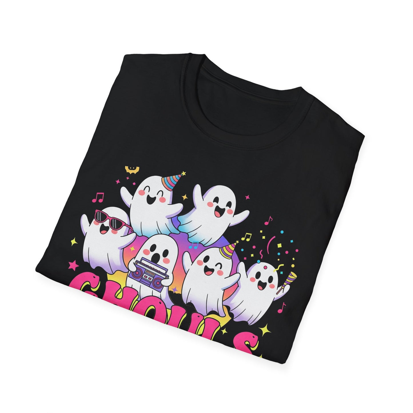 Ghoulish Fun T-Shirt, Ghost Theme Tee, Unisex Halloween Shirt, Cute Spooky Apparel, Fun Costume Idea, Party Outfit