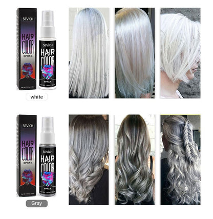 Disposable hair dye spray quick temporary dye