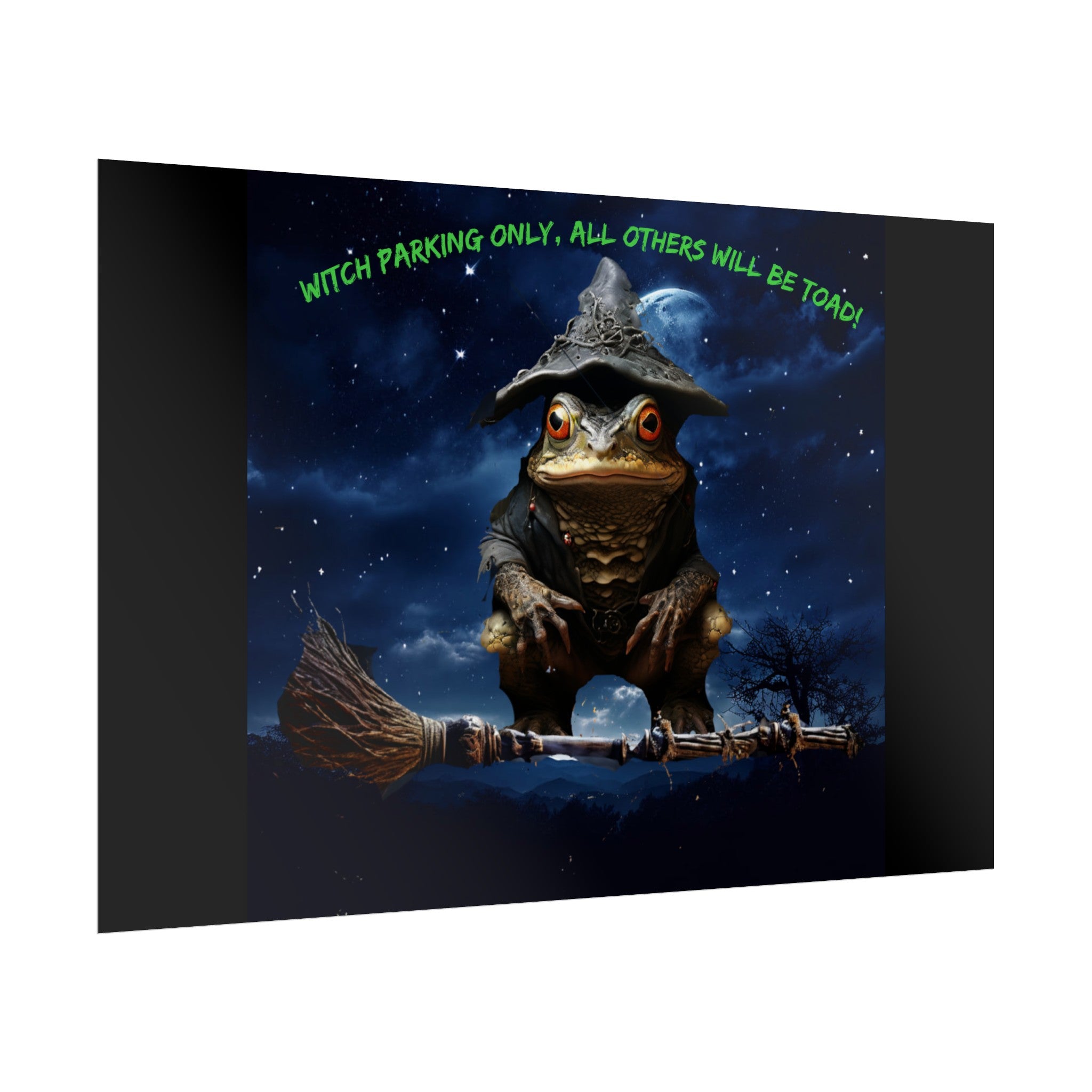 Witch Parking Only Toad Rolled Posters - S-Mart Shop Smart Treasures