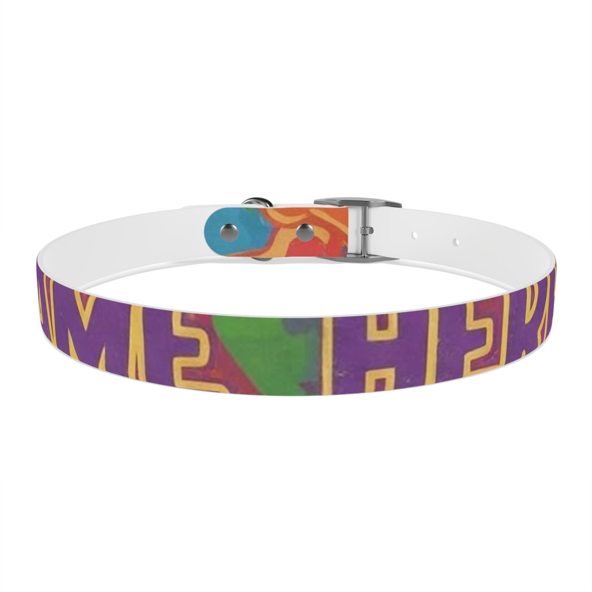 Vibrant Rainbow Dog Collar - Colorful Pet Accessory for Any Occasion