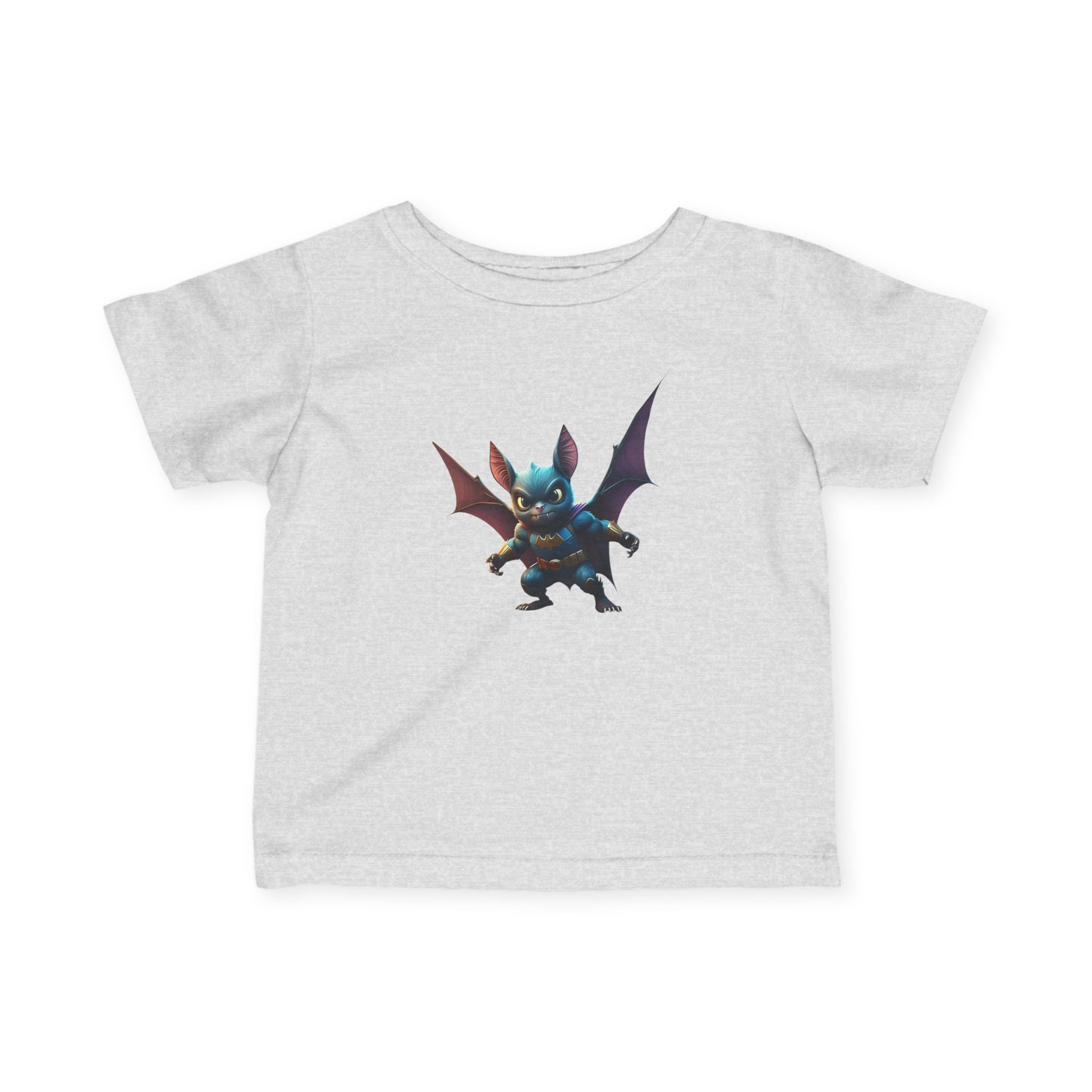 Cute Bat Man Super Hero Infant Tee for Playful Kids | Fun Graphic T-Shirt