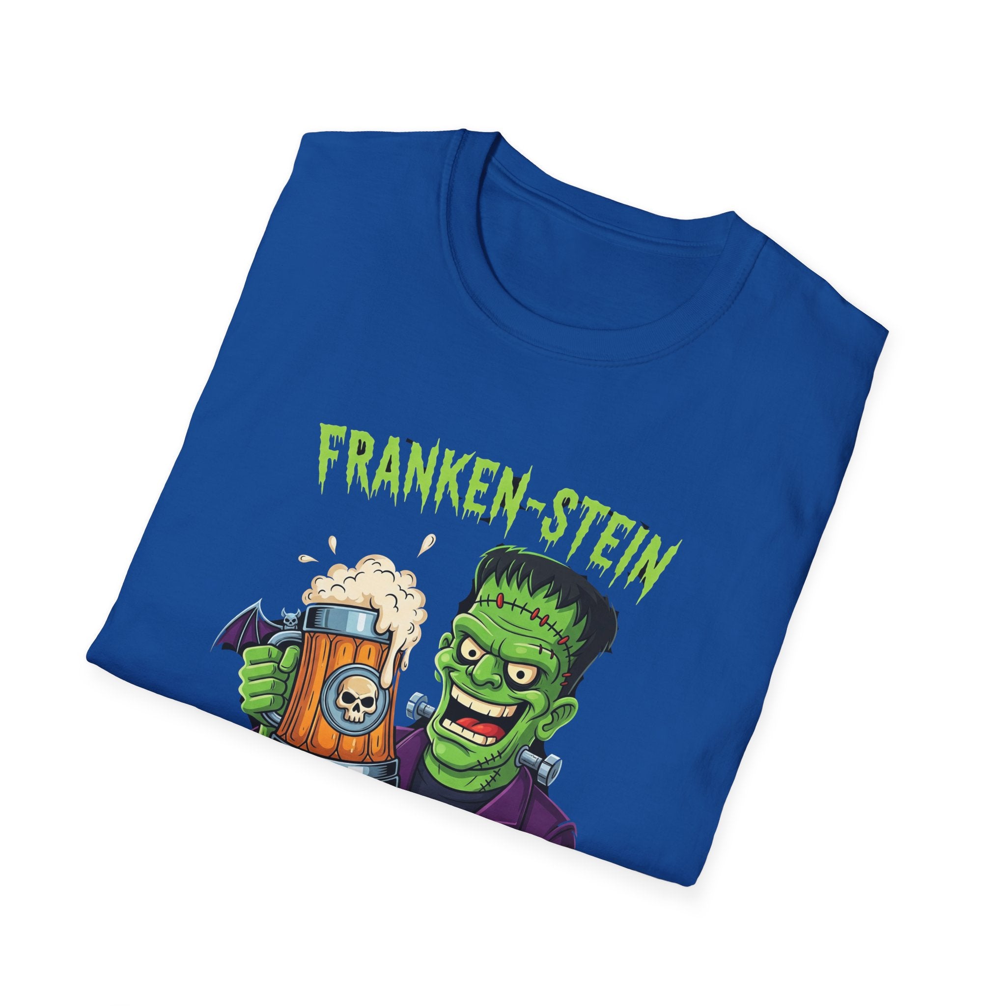 Franken-stein Beer T-Shirt, Spooky Halloween Apparel, Unisex Graphic Tee, Monster Mash Party Shirt, Halloween Costume Top, Beer Lover Gift