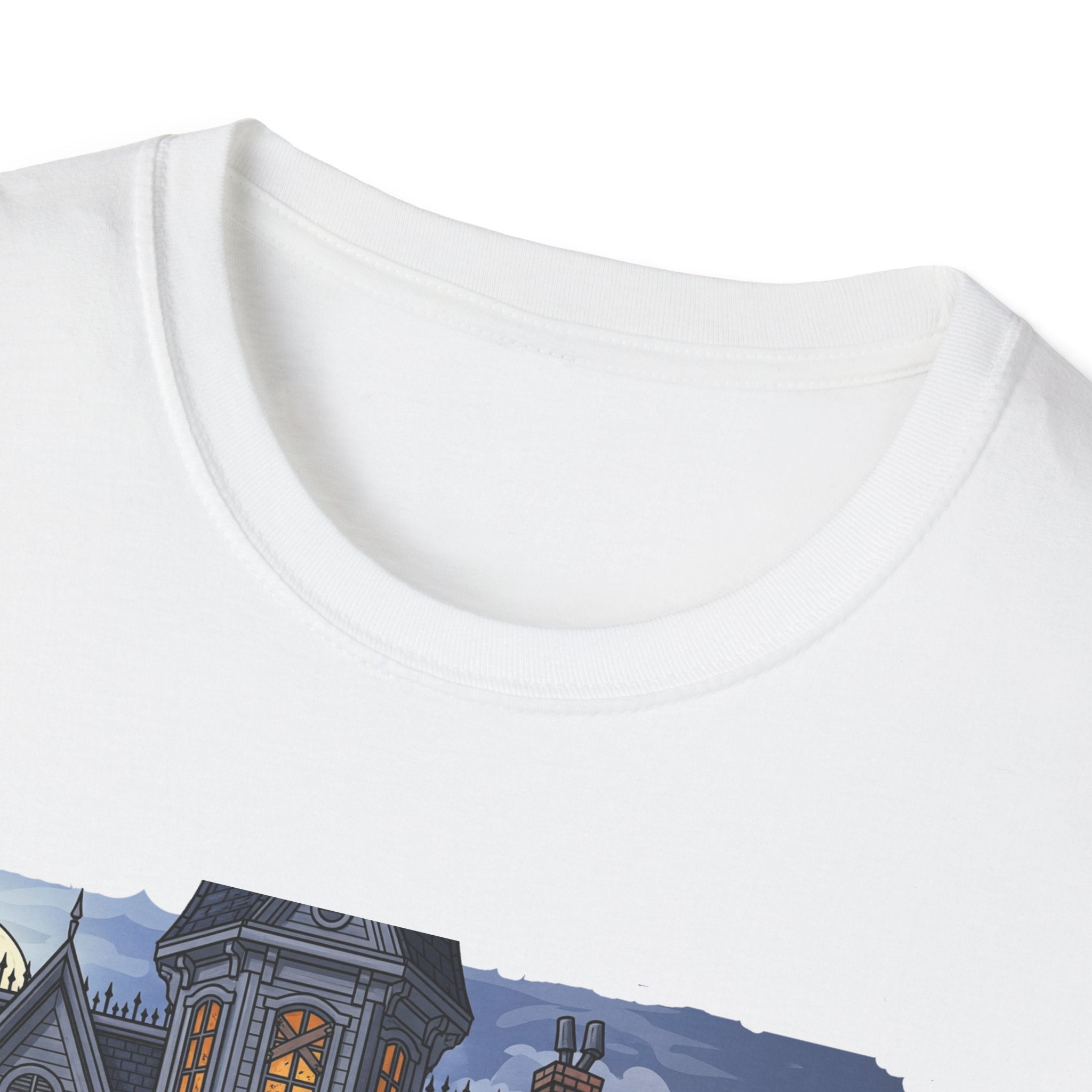 Just Waiting For Halloween Graphic Tee, Unisex Softstyle T-Shirt, Spooky Season Outfit, Perfect for Halloween Parties, Autumn Vibes, Casual Wear