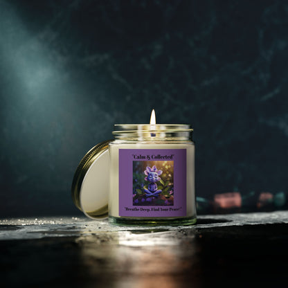 Calm & Collected Scented Candle - Breathe Deep, Find Your Peace - Relaxation Gift