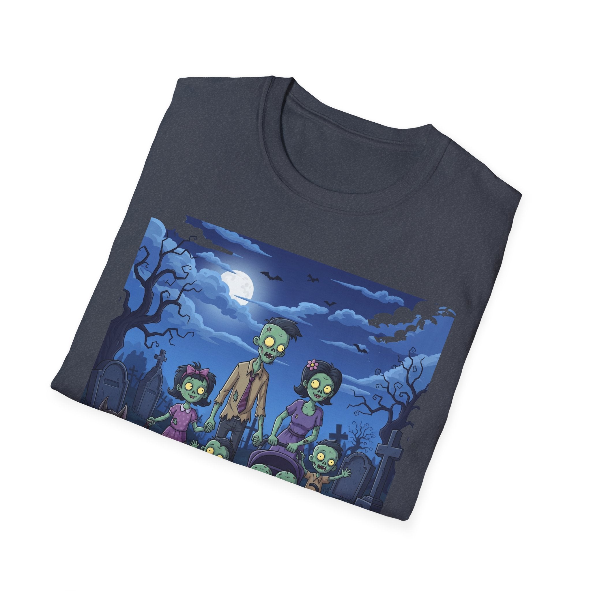 Zombie Family Halloween T-Shirt, Unisex Softstyle Tee for Men & Women, Funny Halloween Gift, Spooky Costume Top, Perfect for Halloween [...]