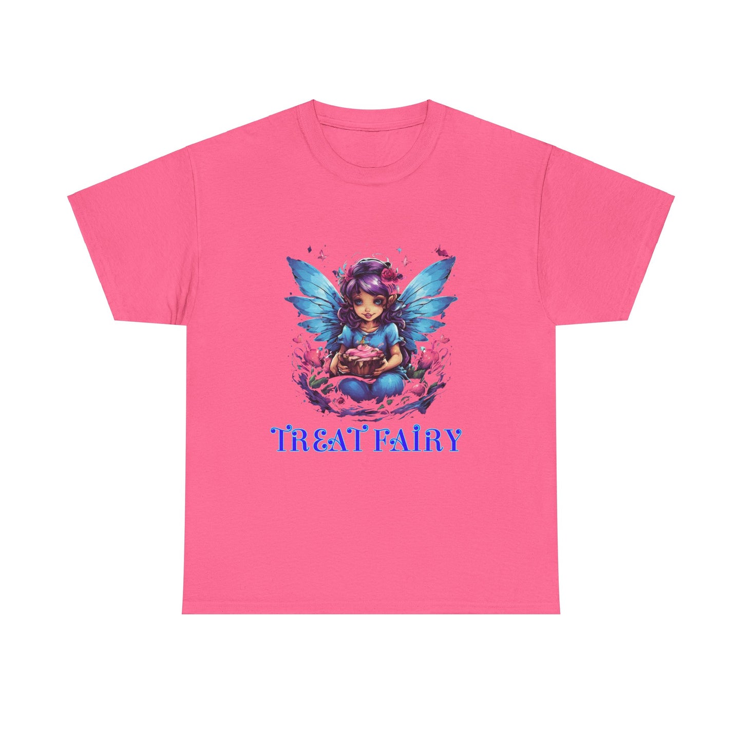 Enchanted Treat  Fairy Unisex Heavy Cotton Tee - Perfect for Magical Gatherings and Everyday Wear