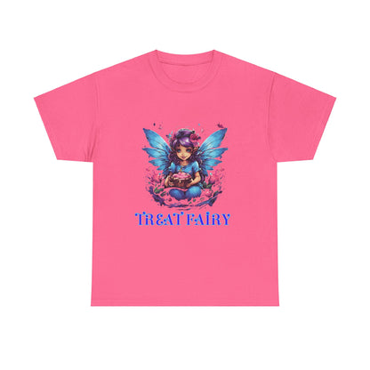 Enchanted Treat  Fairy Unisex Heavy Cotton Tee - Perfect for Magical Gatherings and Everyday Wear