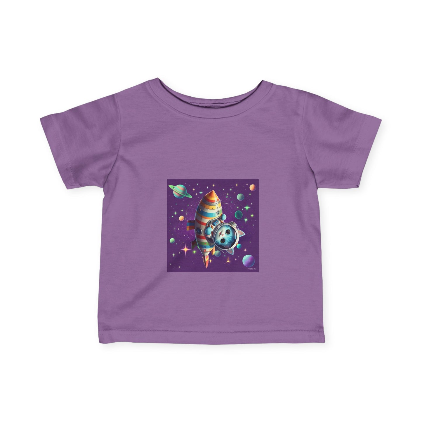 Cute Space-Themed Infant Tee - Adorable Baby Shirt for Young Explorers