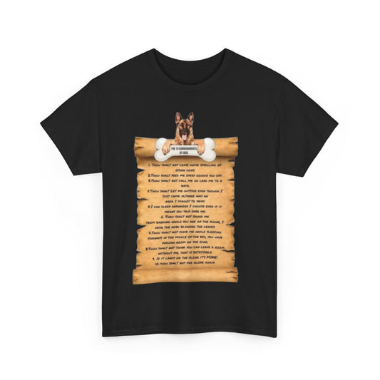 10 commandments Of A Cat Unisex Heavy Cotton Tee - S-Mart Shop Smart Treasures