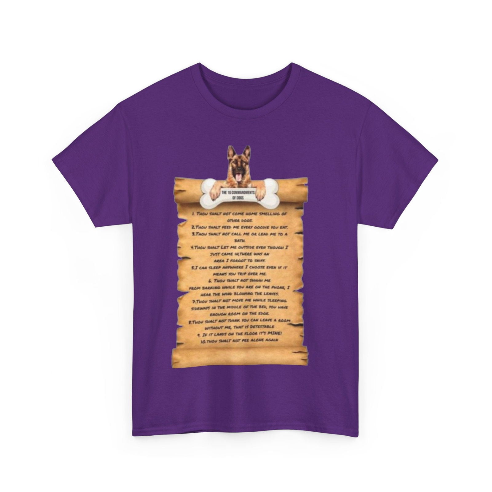 10 commandments Of A Cat Unisex Heavy Cotton Tee - S-Mart Shop Smart Treasures
