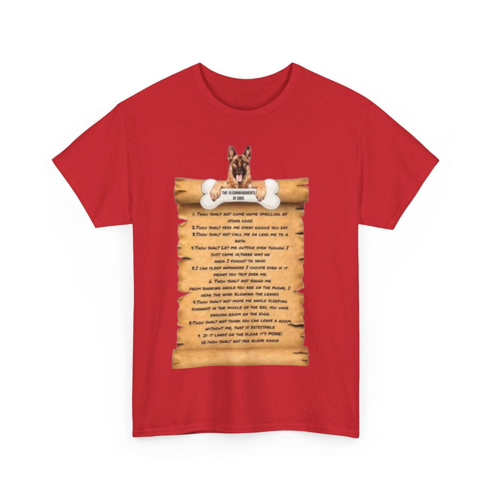10 commandments Of A Cat Unisex Heavy Cotton Tee - S-Mart Shop Smart Treasures