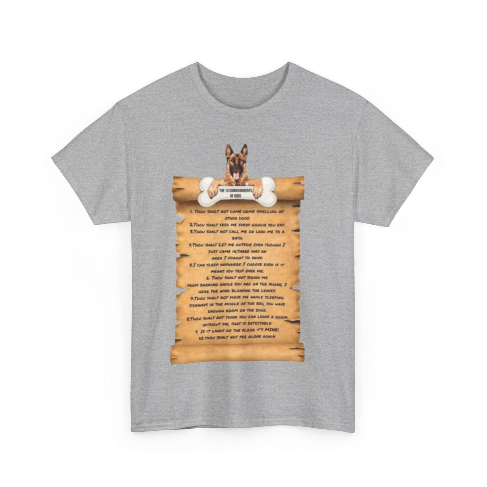 10 commandments Of A Cat Unisex Heavy Cotton Tee - S-Mart Shop Smart Treasures