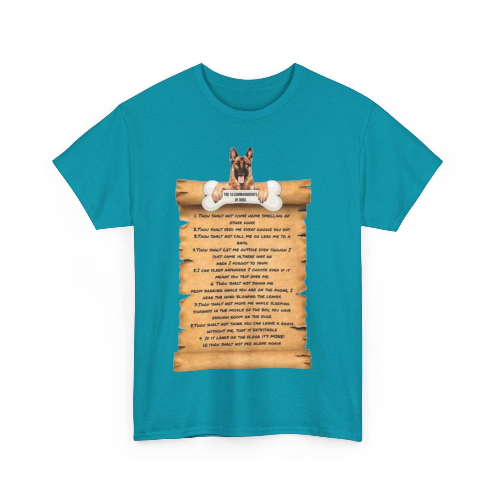 10 commandments Of A Cat Unisex Heavy Cotton Tee - S-Mart Shop Smart Treasures