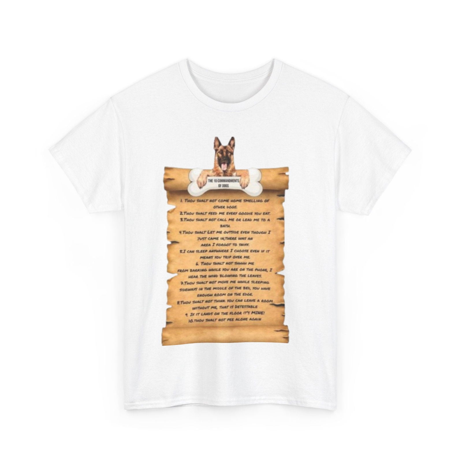 10 commandments Of A Cat Unisex Heavy Cotton Tee - S-Mart Shop Smart Treasures