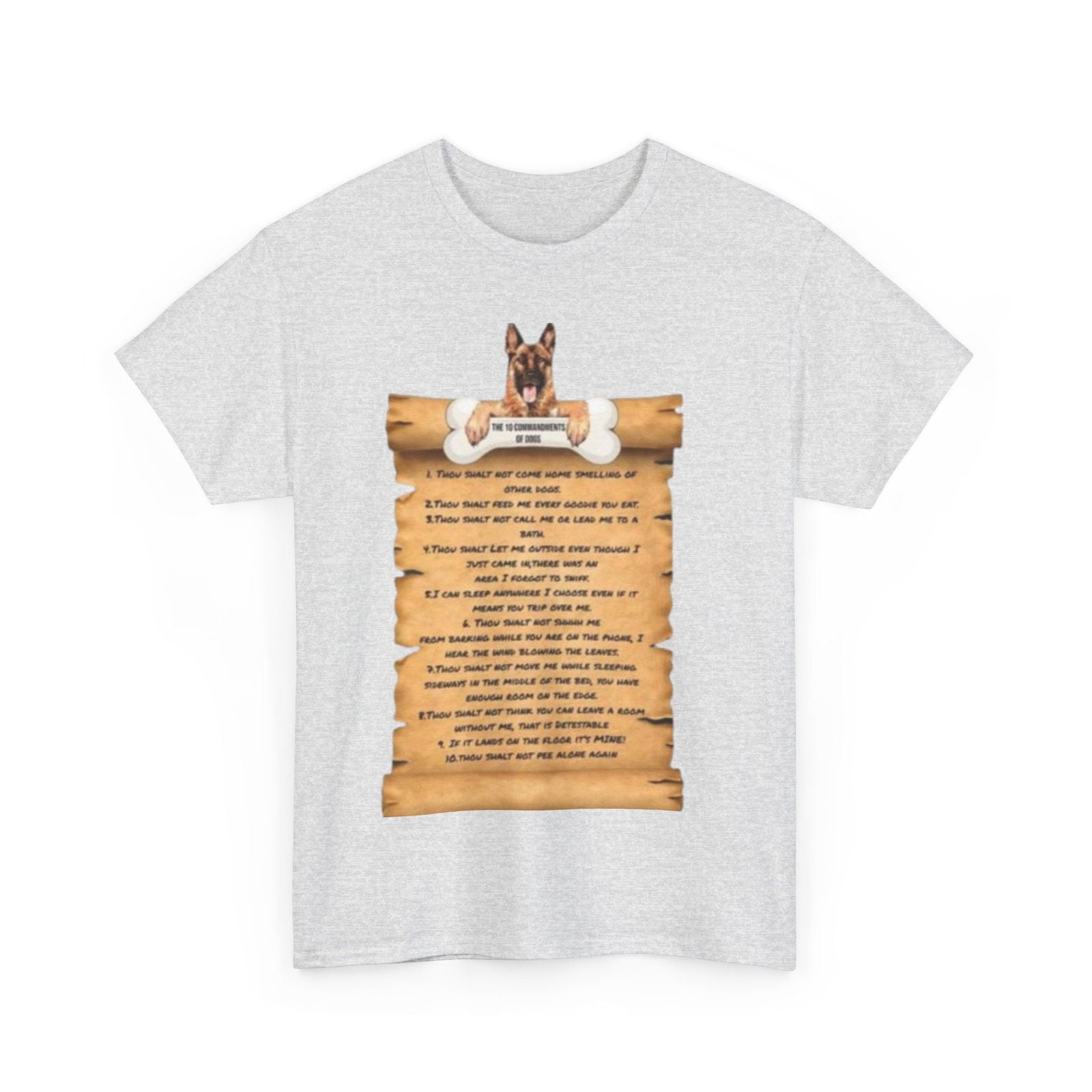 10 commandments Of A Cat Unisex Heavy Cotton Tee - S-Mart Shop Smart Treasures