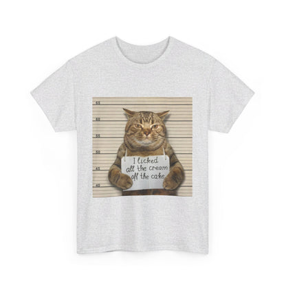 The Cat Did It Unisex Heavy Cotton Tee