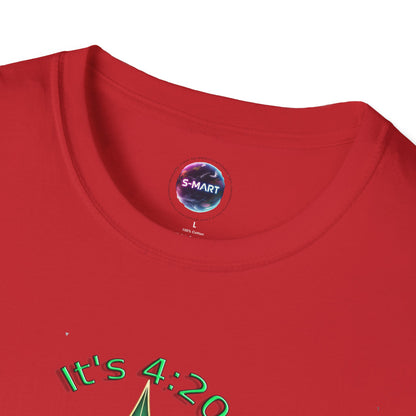 It's 420 Somewhere Vibes Unisex T-Shirt - Perfect for Cannabis Enthusiasts, Gifts, Festivals, Casual Wear, and Celebrations! - S-Mart Shop Smart Treasures