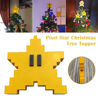 Christmas tree pixel starfish decoration