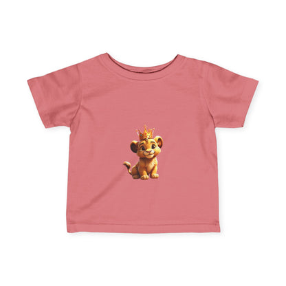 King Lion Infant Tee - Cute Baby Shirt for New Parents, Ideal Gift for Birthdays & Celebrations