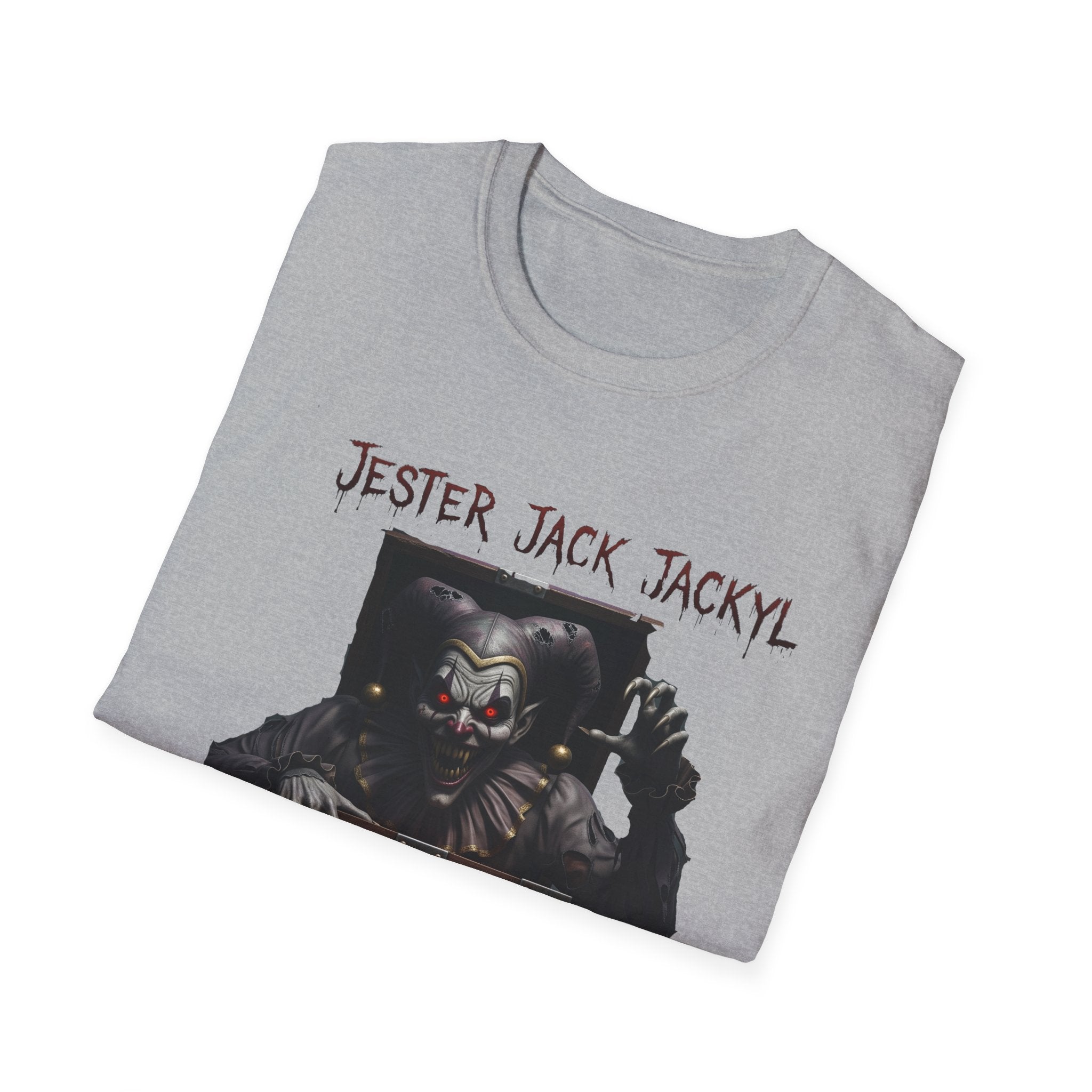 Jester Jack Jackyl Creepy Clown Graphic T-Shirt, Perfect for Halloween, Horror Fans, Scary Movie Night, Unisex Gift, Fun Adult Apparel