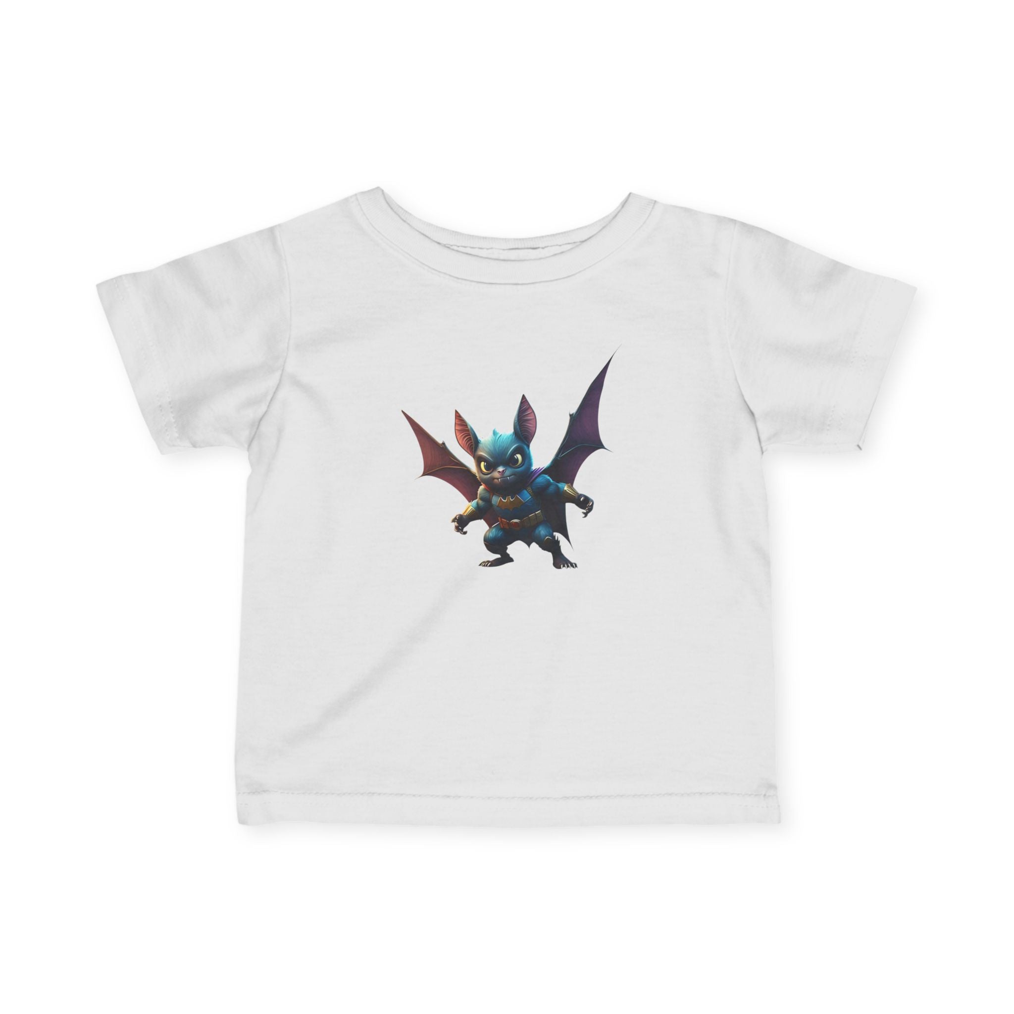 Cute Bat Man Super Hero Infant Tee for Playful Kids | Fun Graphic T-Shirt