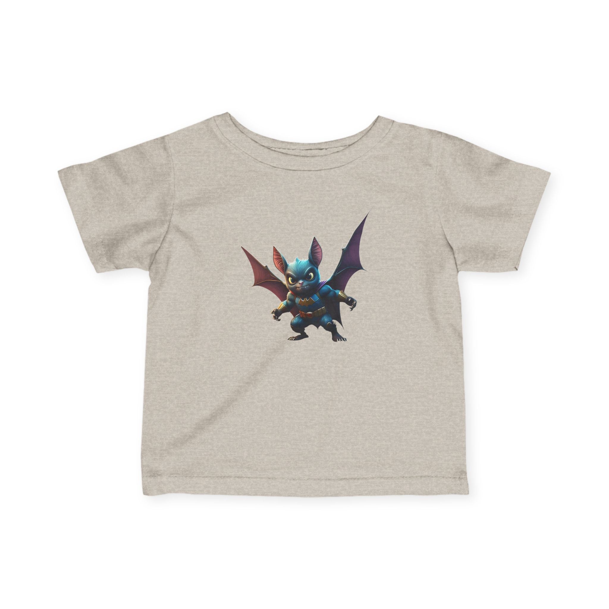 Cute Bat Man Super Hero Infant Tee for Playful Kids | Fun Graphic T-Shirt