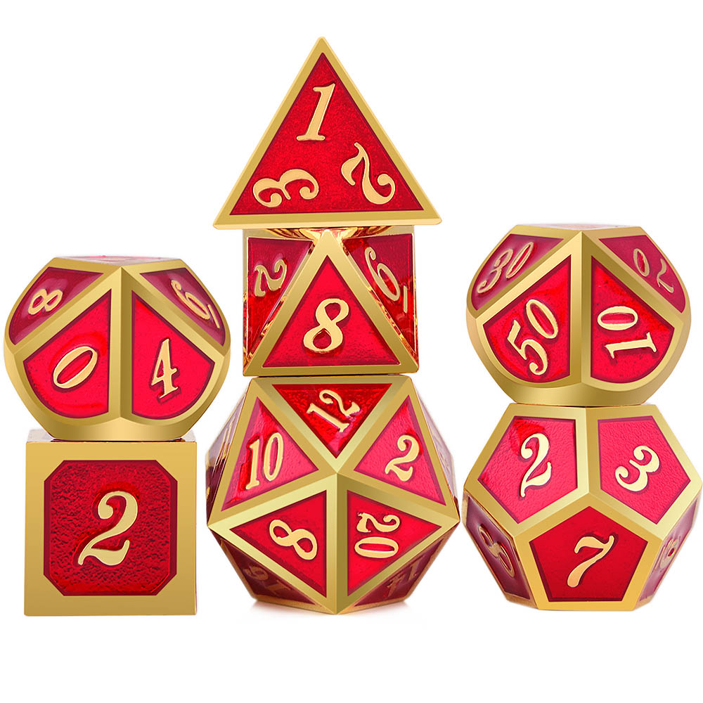 Metal game dice