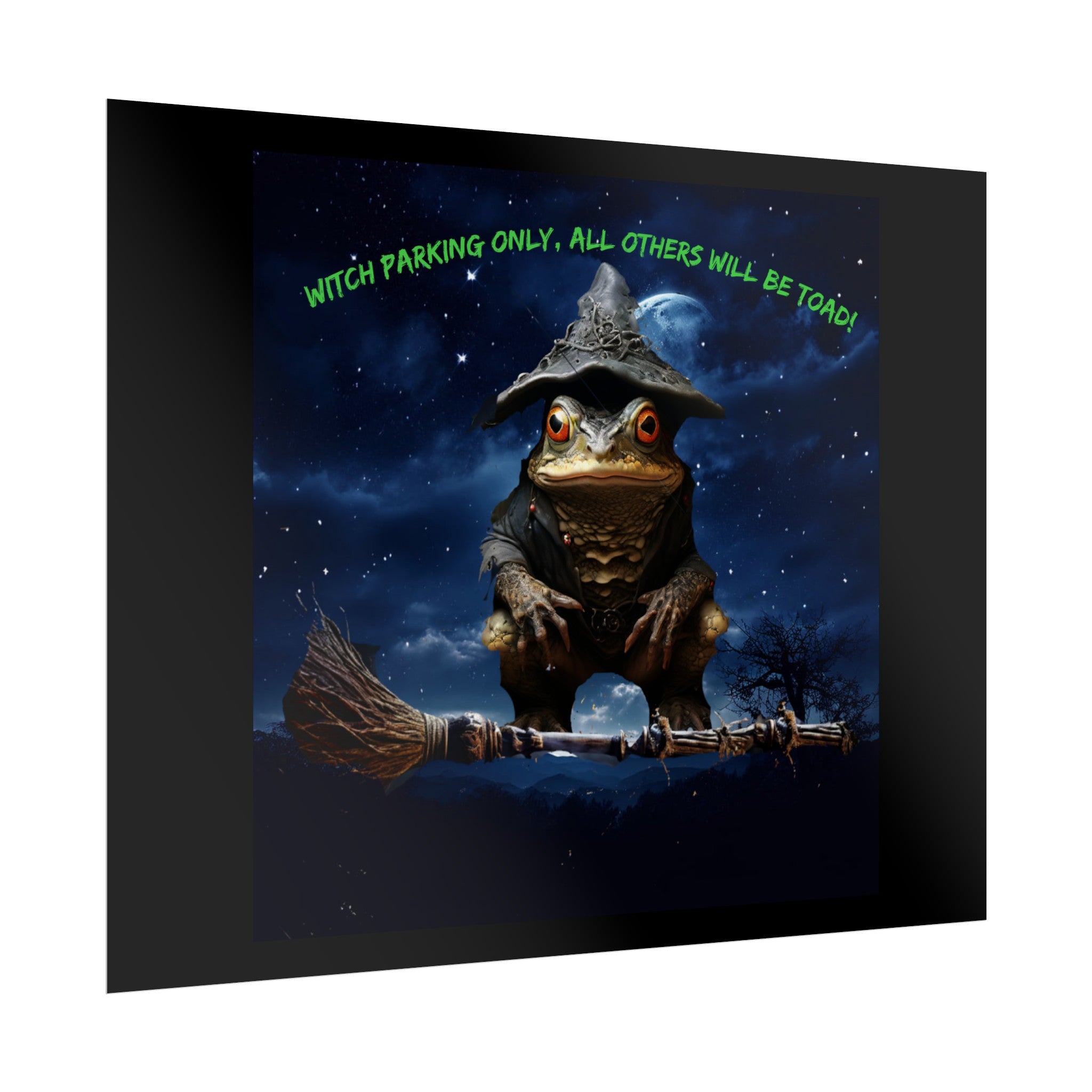 Witch Parking Only Toad Rolled Posters - S-Mart Shop Smart Treasures