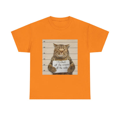 The Cat Did It Unisex Heavy Cotton Tee