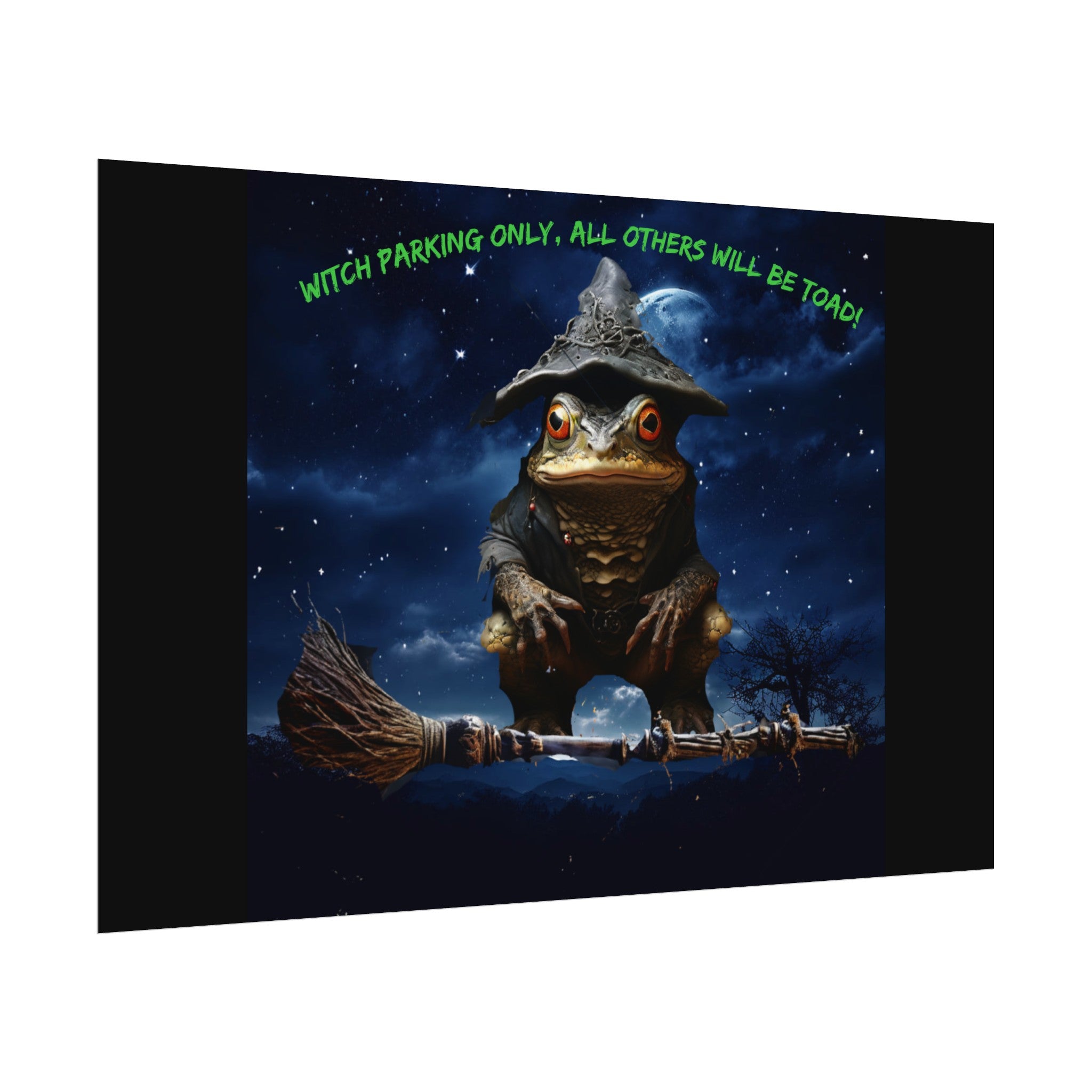 Witch Parking Only Toad Rolled Posters - S-Mart Shop Smart Treasures