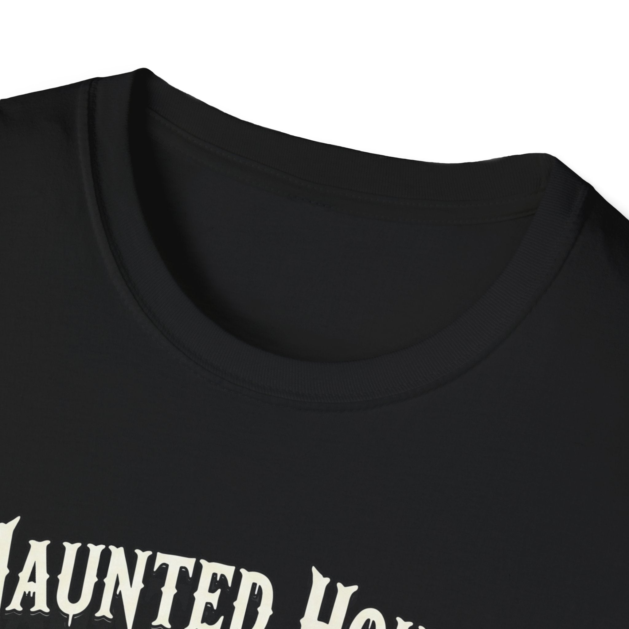 Haunted House Enthusiast  Unisex Softstyle T-Shirt | Spooky Vibes, Halloween Costume, Gift for Ghost Lovers, Autumn Wardrobe Essential
